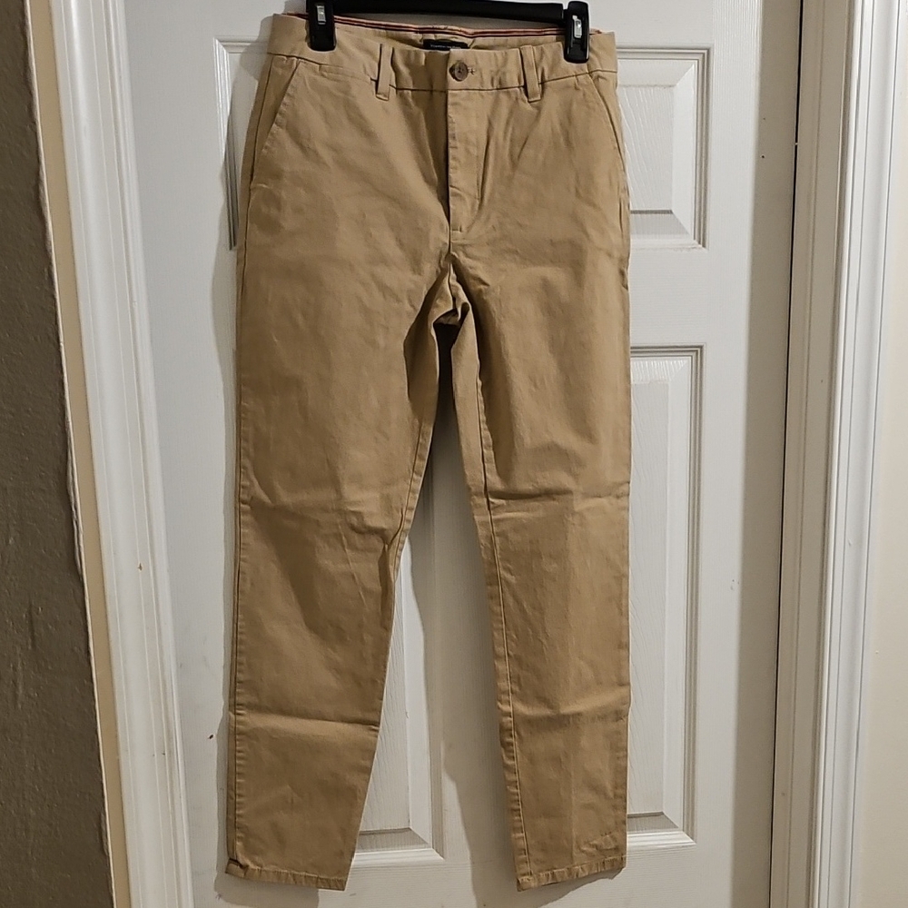 Tommy Hilfiger Tan Straight Leg Trousers